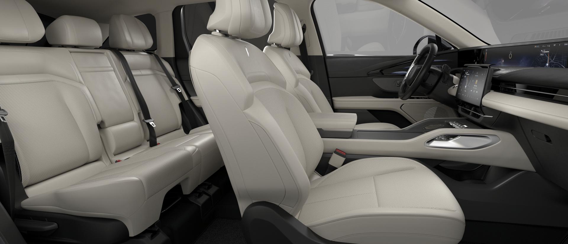 El asiento estándar con ajuste en 10 direcciones para el conductor en el interior del modelo Lincoln Nautilus® Premiere 2027