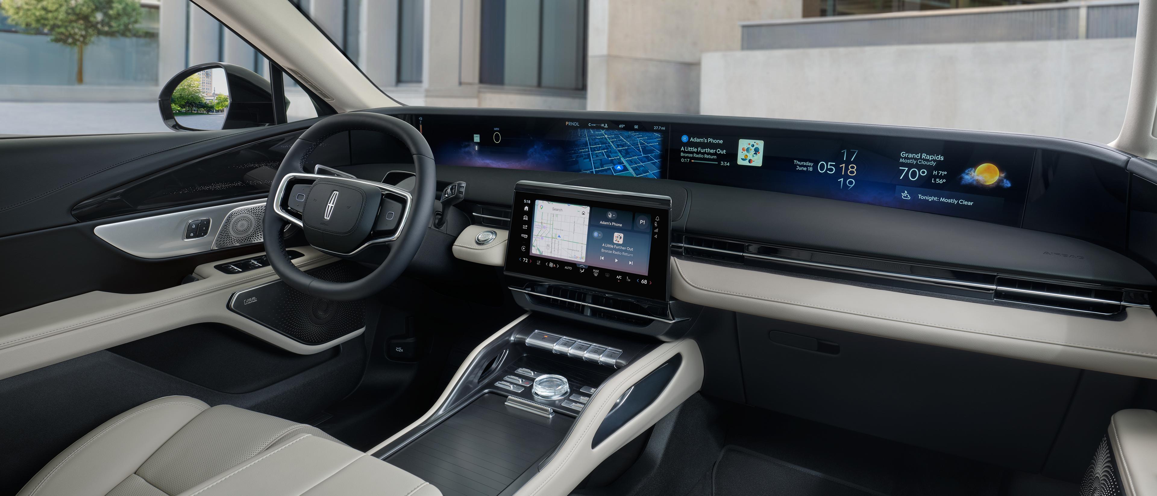 El elegante y moderno interior Afterglow dentro de la SUV Lincoln Nautilus® 2027