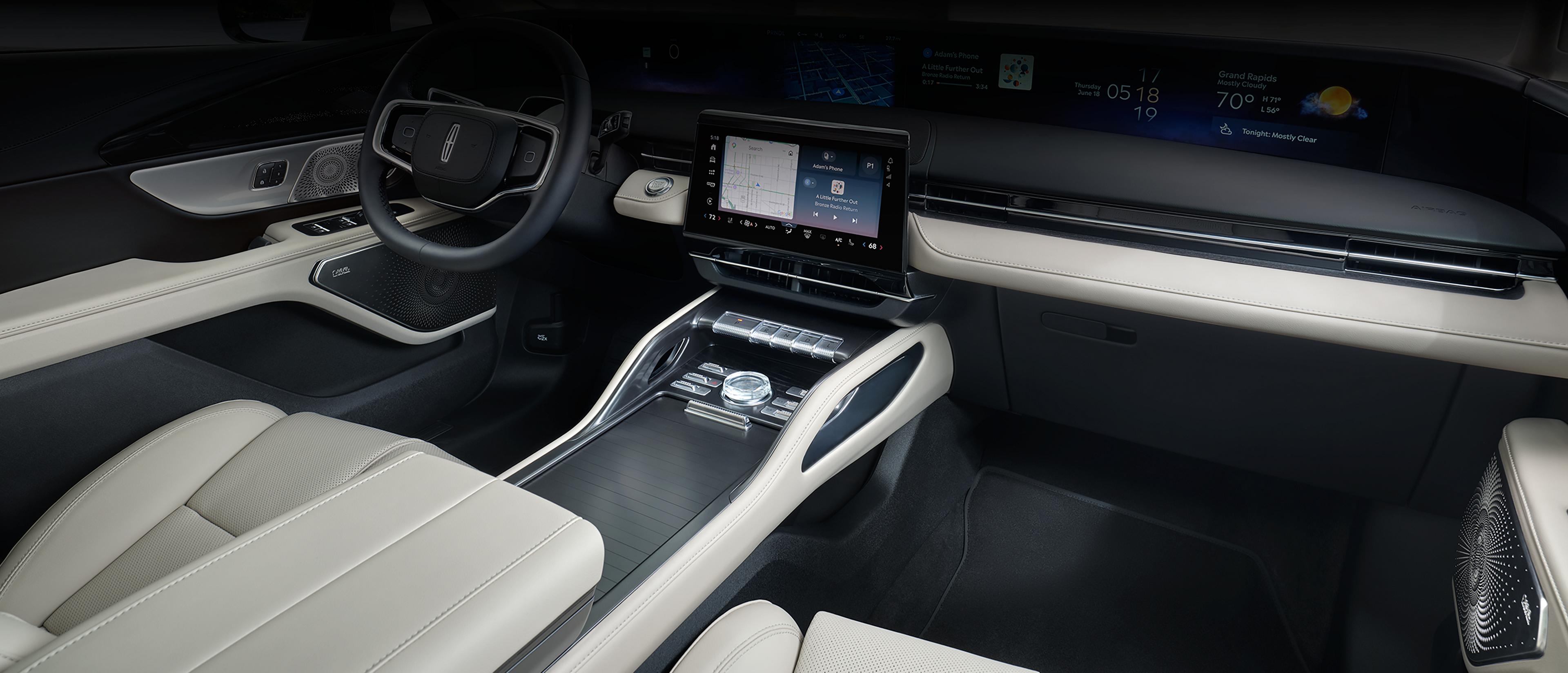 The stylish and modern Afterglow interior inside the 2027 Lincoln Nautilus® SUV