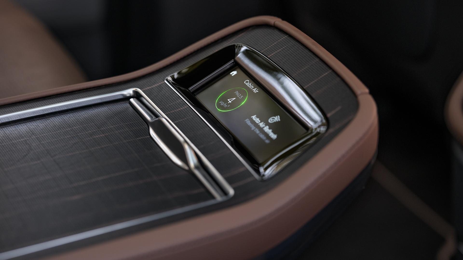 Second-row media controls of a 2027 Lincoln Navigator® SUV
