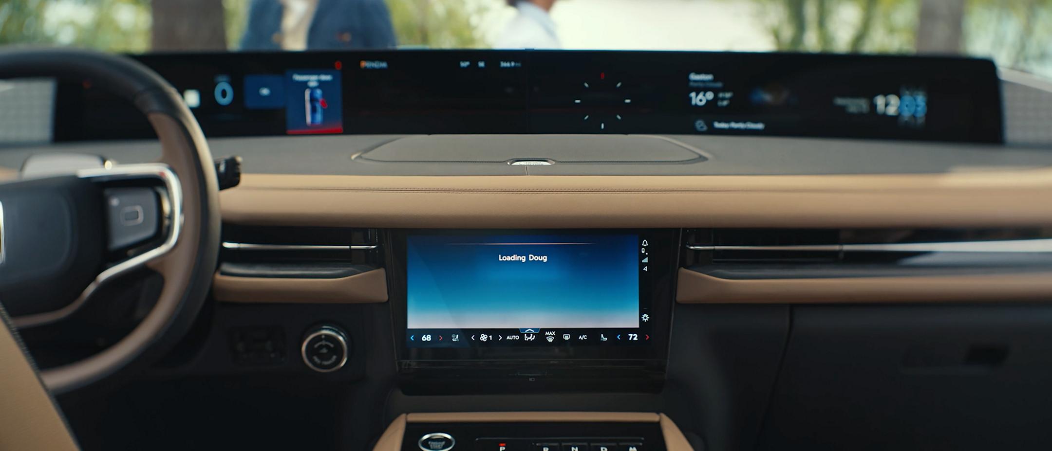 The Lincoln Digital Experience is vividly displayed inside the 2027 Lincoln Navigator® SUV