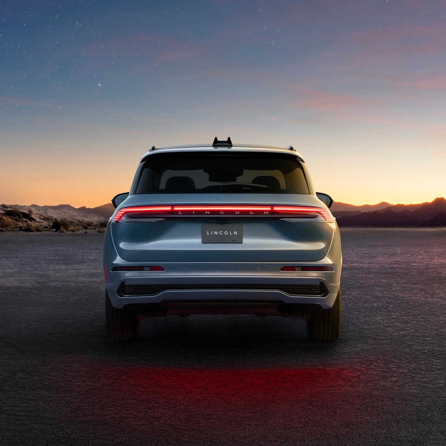 The distinctively styled rear exterior of the 2027 Lincoln Corsair® Hybrid