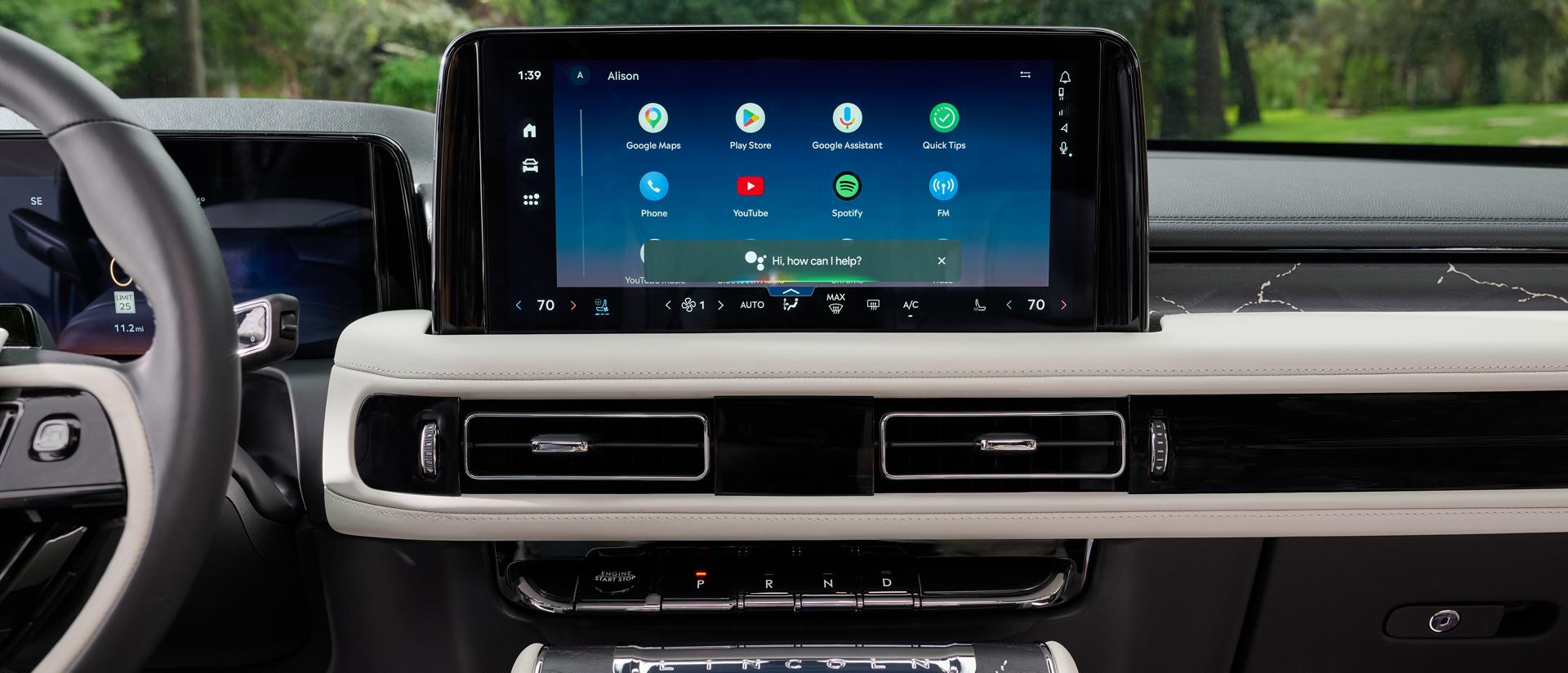 The center touchscreen of a 2027 Lincoln Aviator® SUV