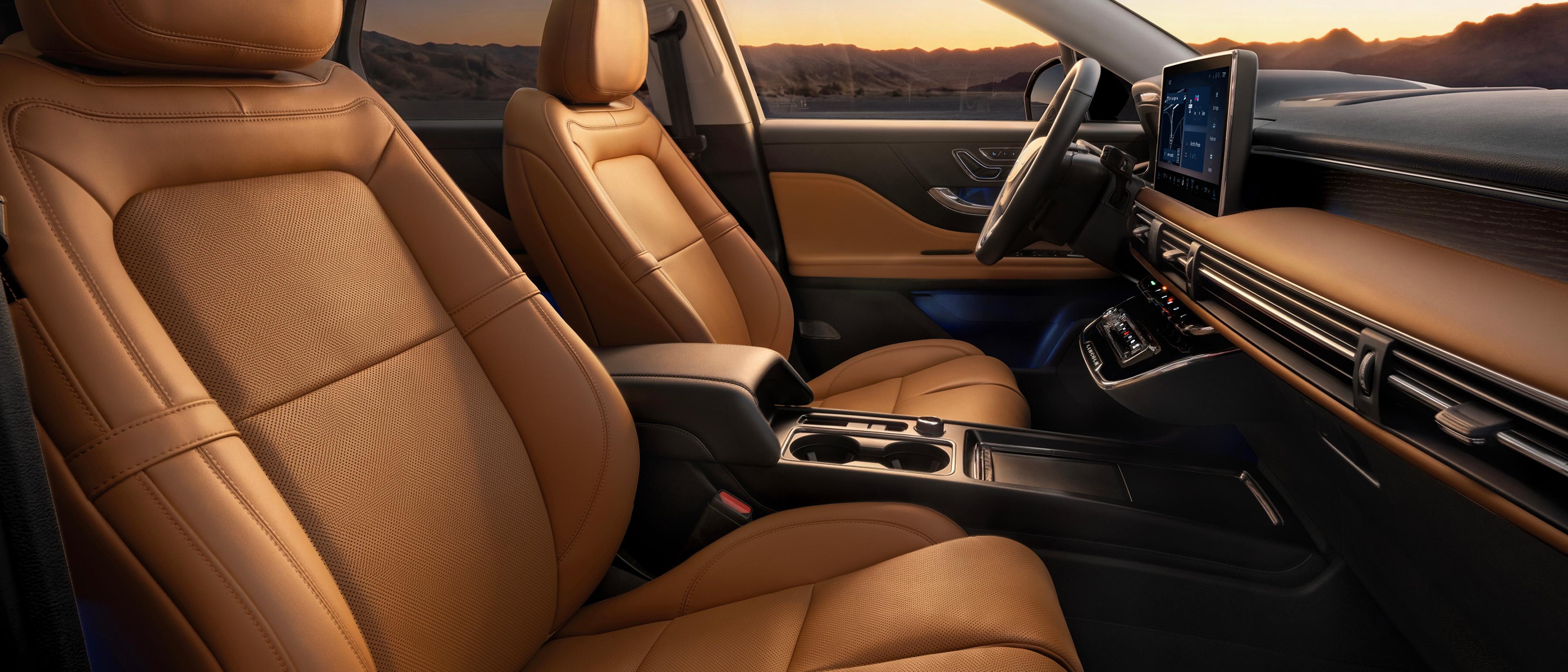 The captivating design of the Stellar Sun interior theme inside the 2027 Lincoln Corsair® Hybrid