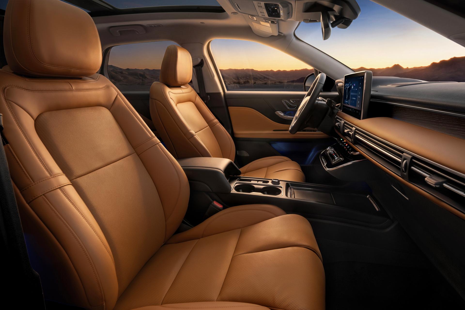 The captivating design of the Stellar Sun interior theme inside the 2027 Lincoln Corsair® Hybrid