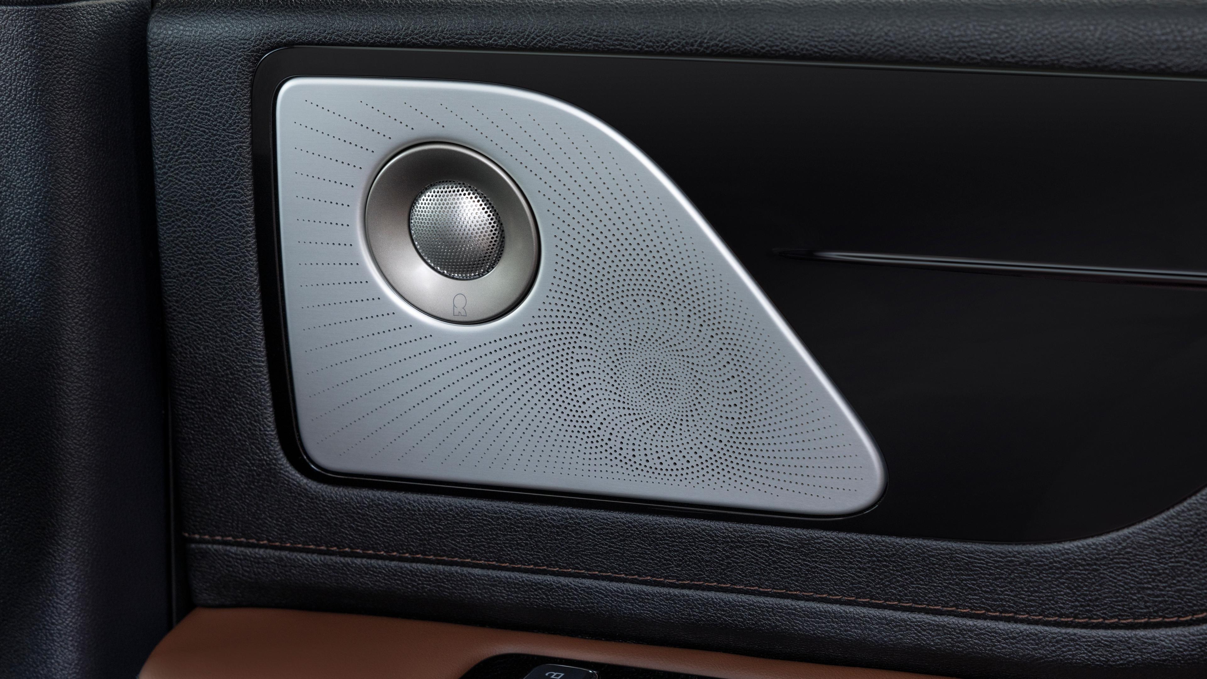 A speaker cover of the audio system in a 2026 Lincoln Aviator® SUV