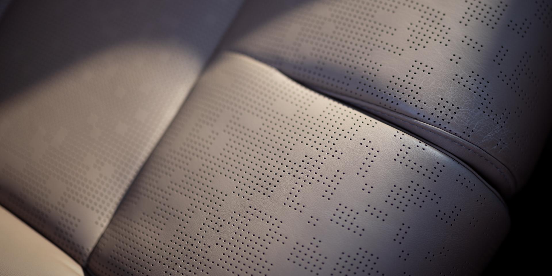 The perforation pattern in the front seat of a 2027 Lincoln Navigator® Black Label™ SUV