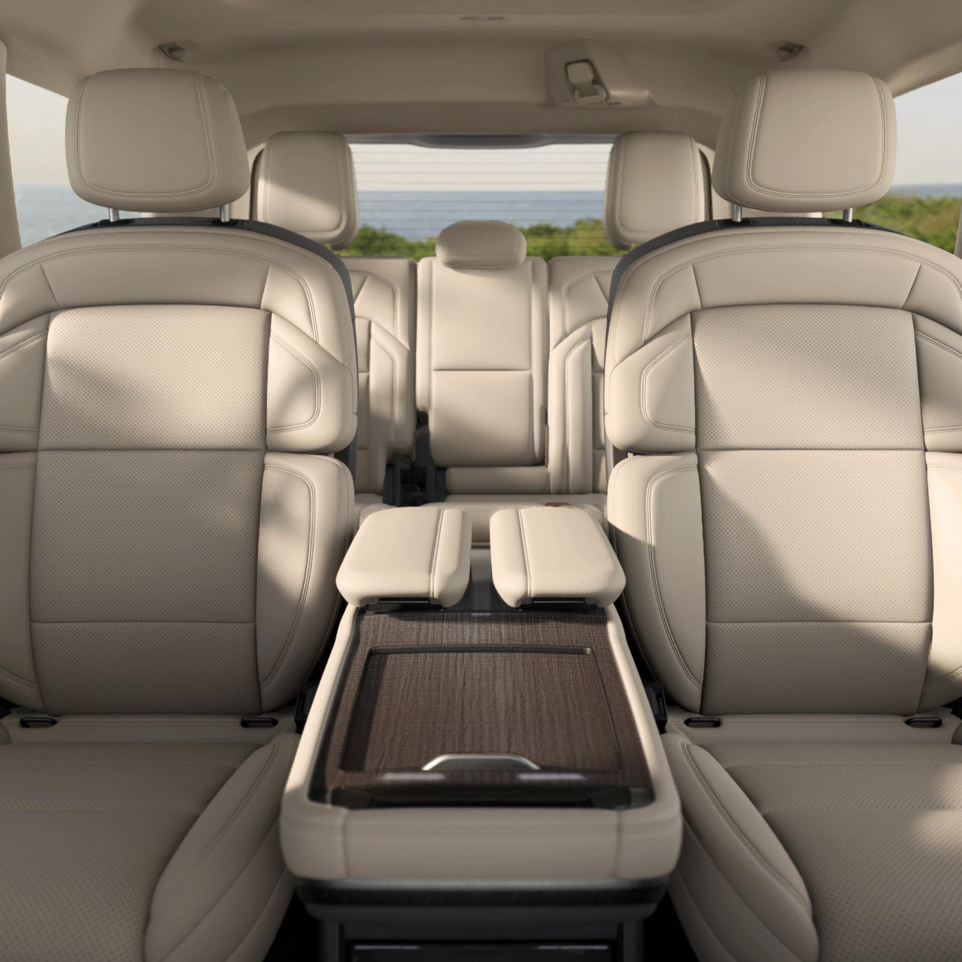 The second row of a 2027 Lincoln Navigator® SUV with captains chairs