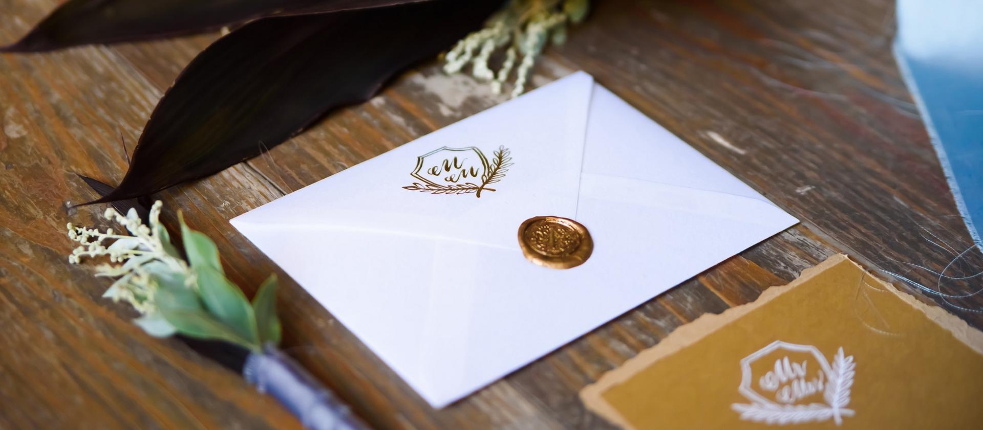 A wax-sealed envelope acts as an invitation to you