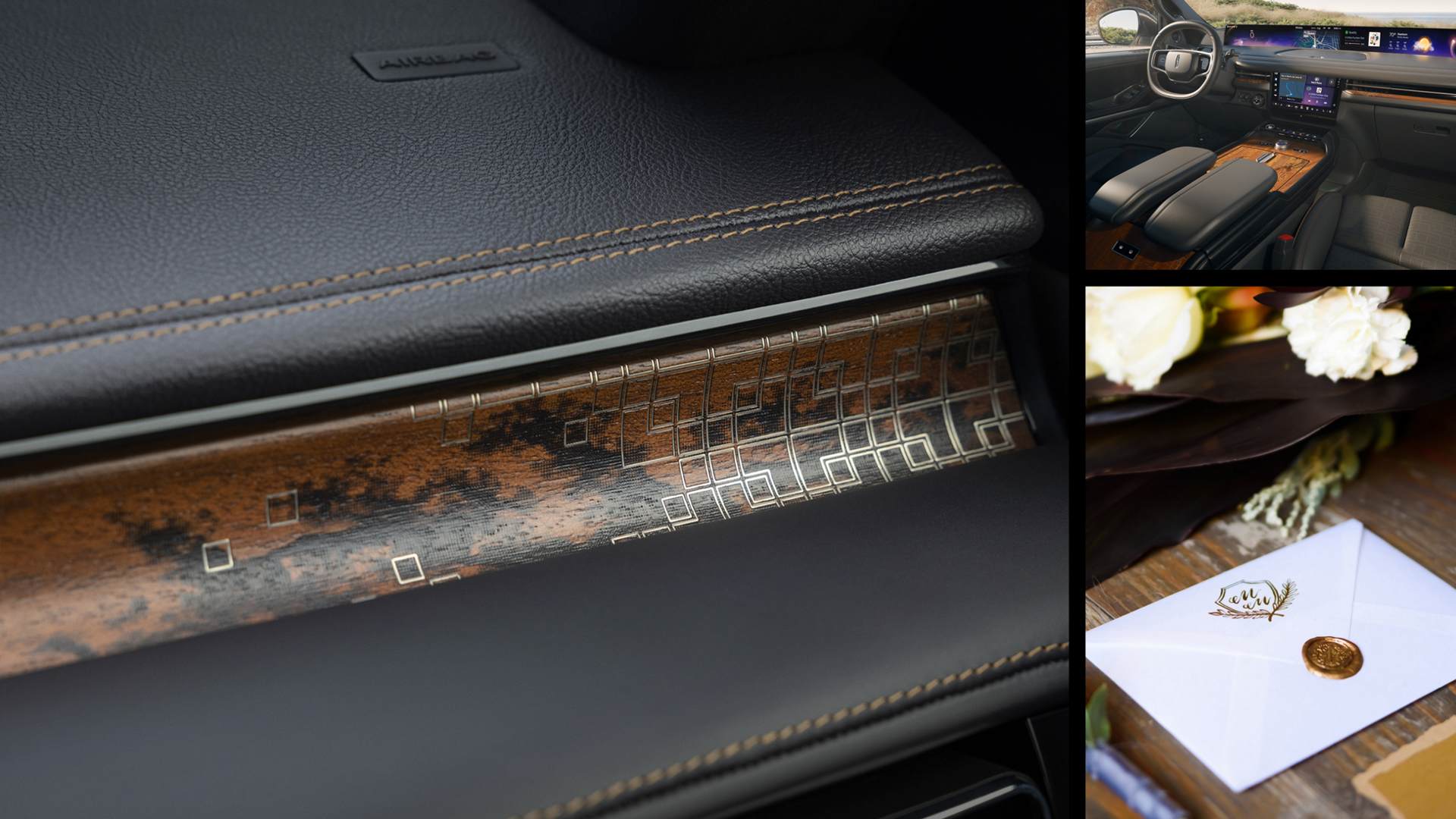 Una SUV Lincoln Aviator® Black Label™ 2027 con el tema interior Invitation