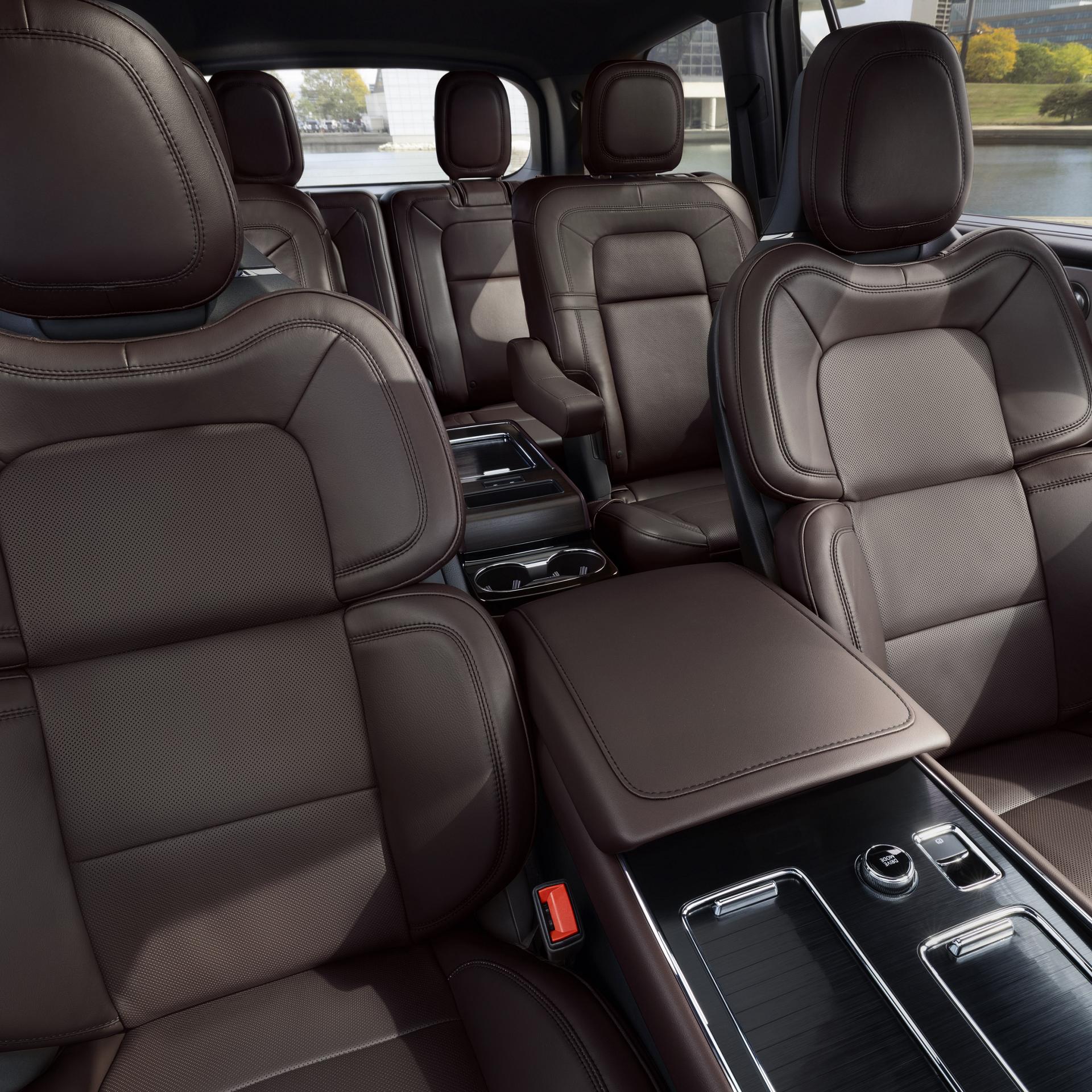The interior seats of a 2026 Lincoln Aviator® SUV are shown
