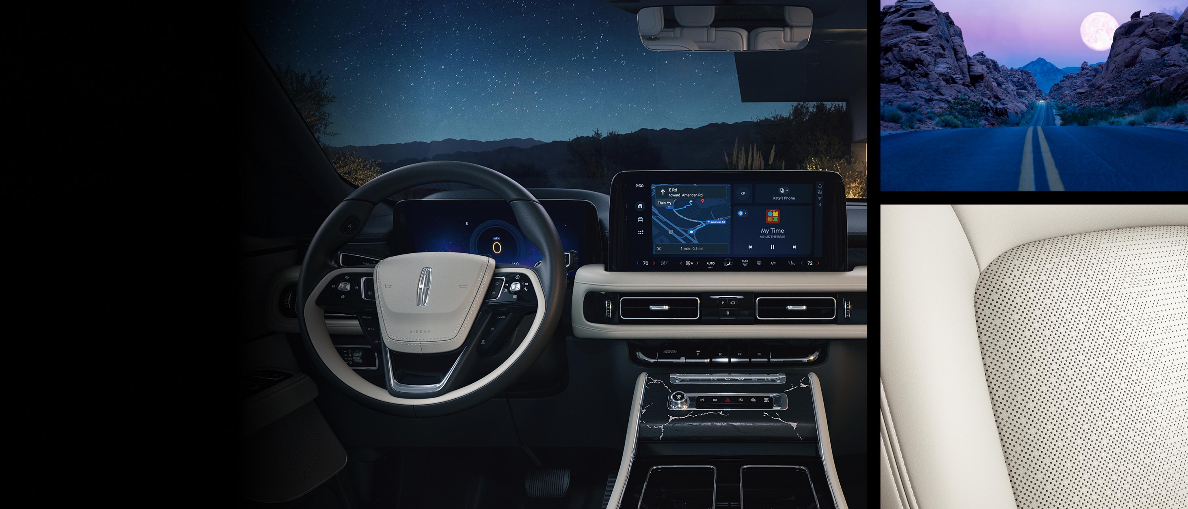 The badge reading Aviator is shown on the front passenger door of a 2027 Lincoln Aviator® SUV