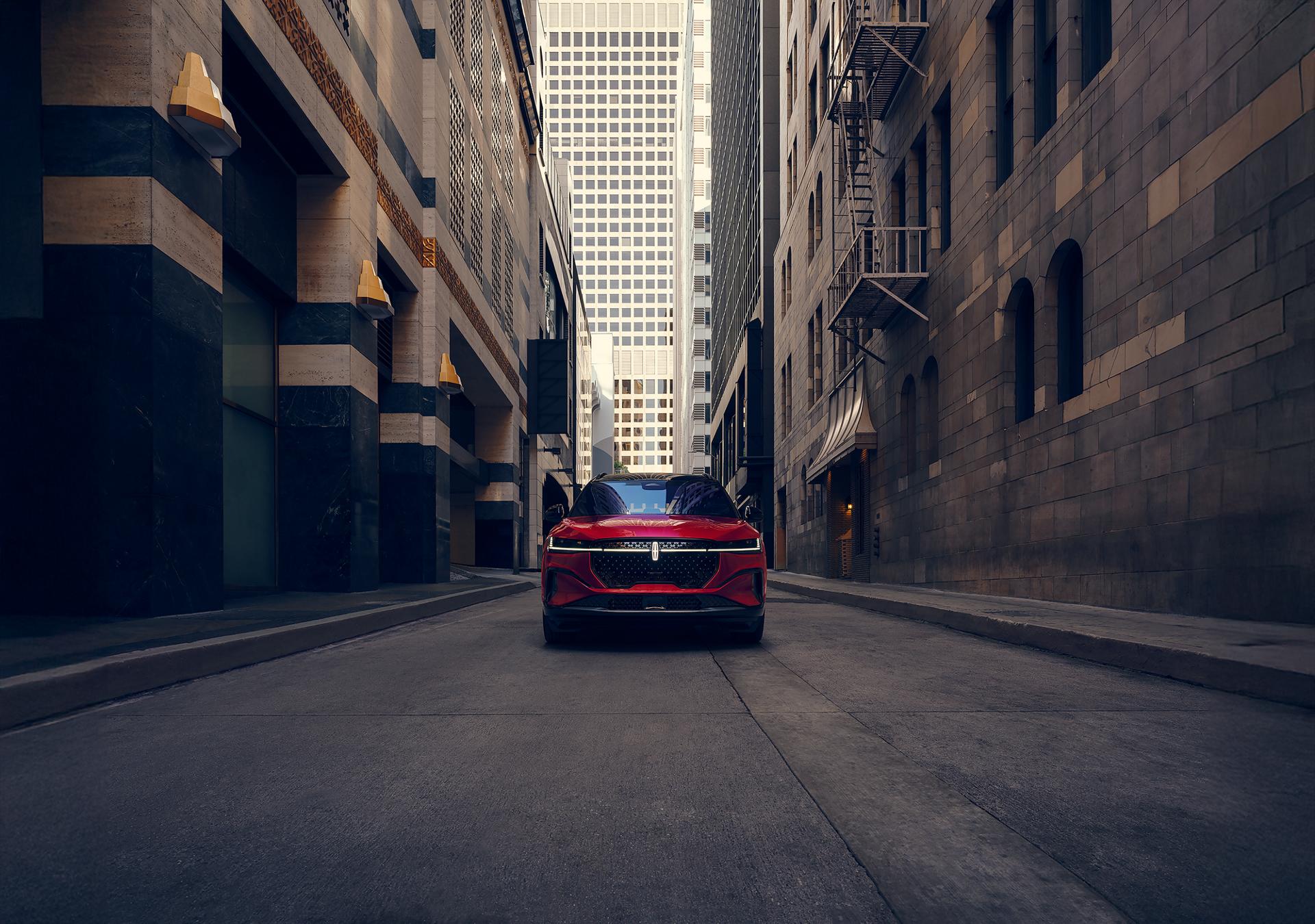 2026 Lincoln Nautilus® SUV is parked in a city setting