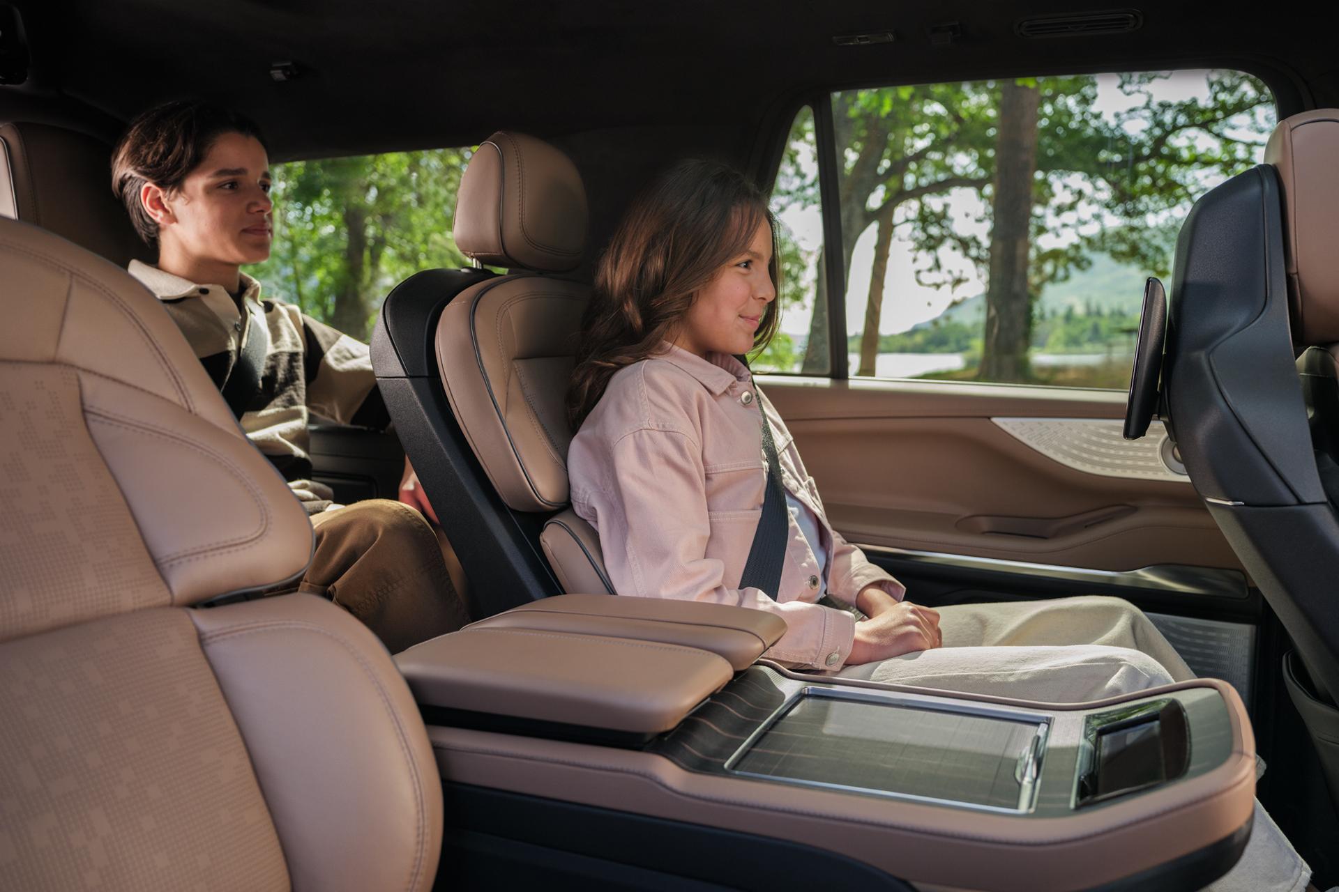 The second- and third-row seating provides space and comfort