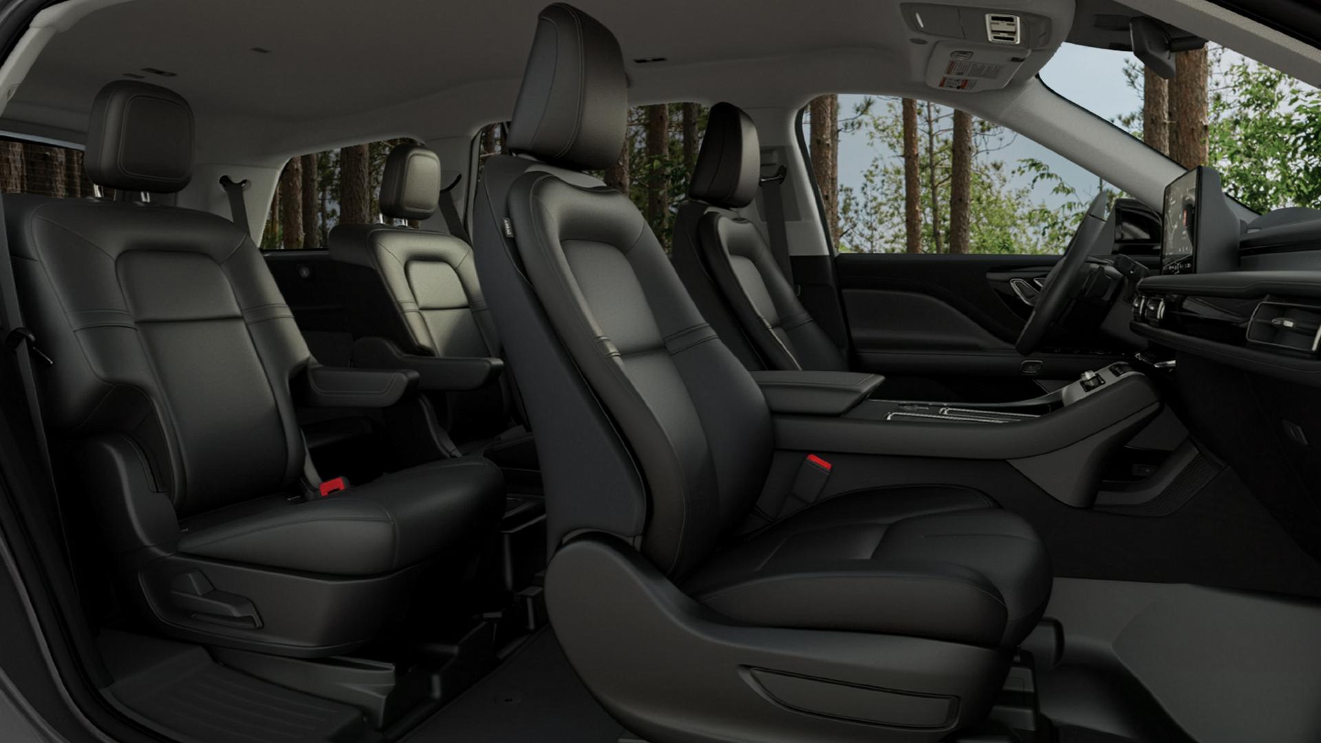 The 10- and 8-way Comfort front seats of a 2027 Lincoln Aviator® SUV Premiere model