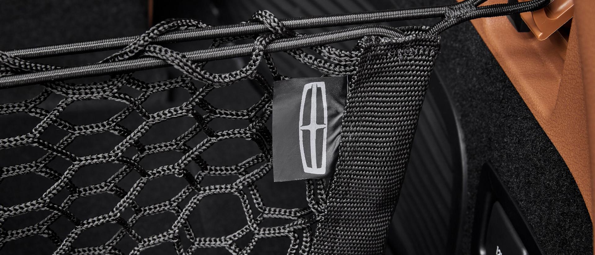 A net accessory shown inside the 2025 Lincoln Aviator.