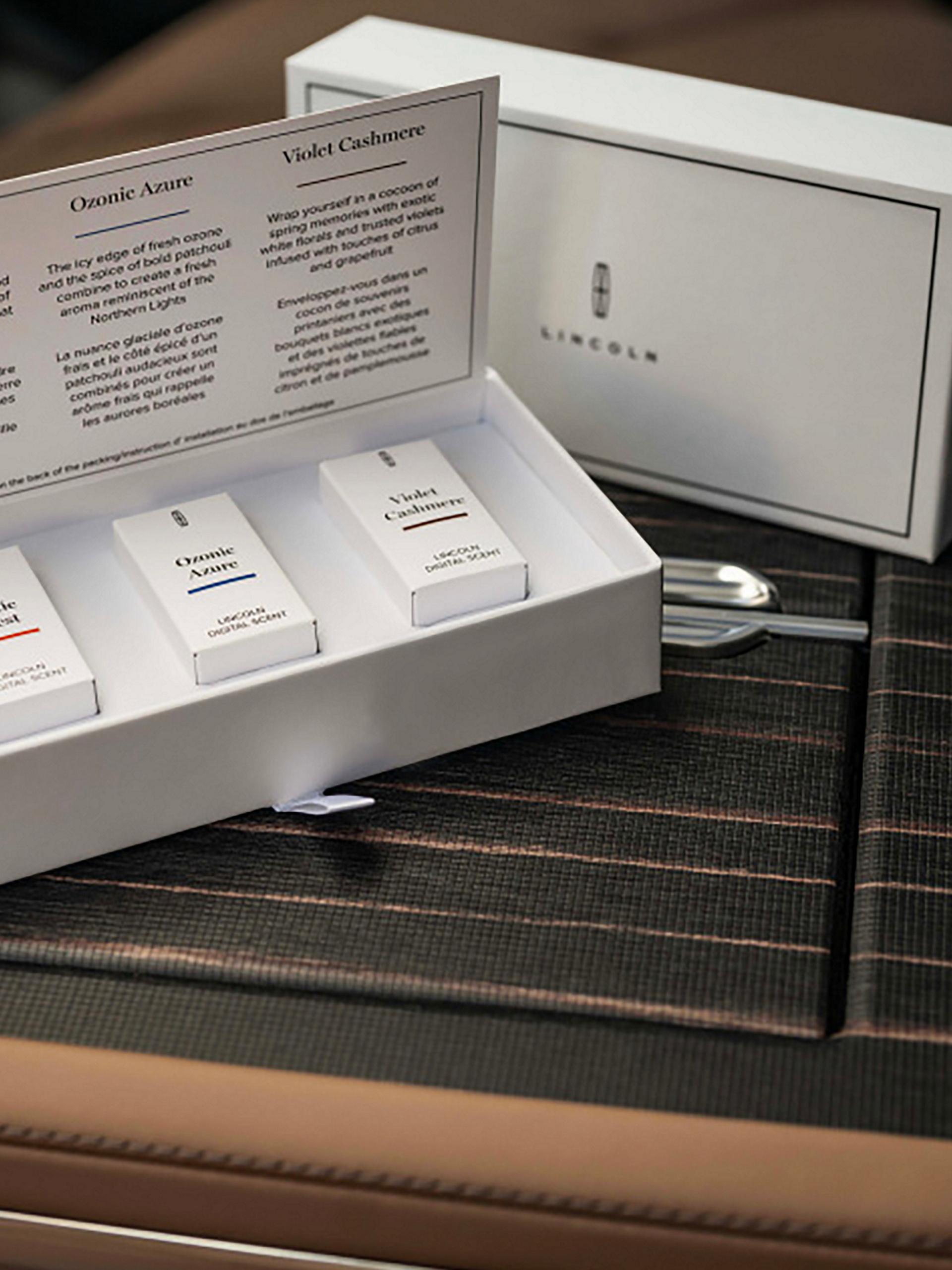 The different Digital scent cartridges shown.